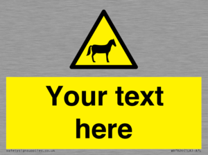 Custom warning horses